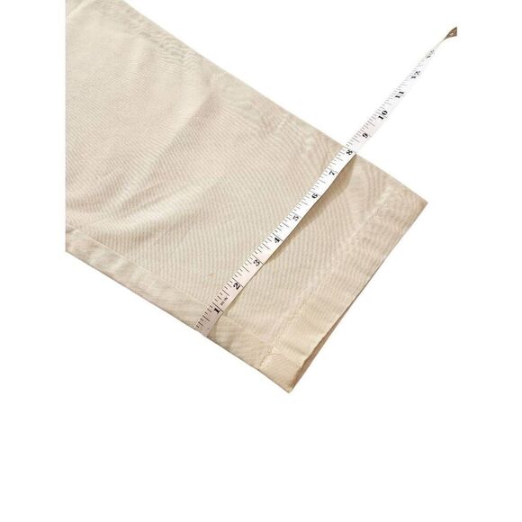 Lacoste Flat Front chino pants Light khaki 38x25.5 Cotton alligator Logo pockets - Picture 8 of 9